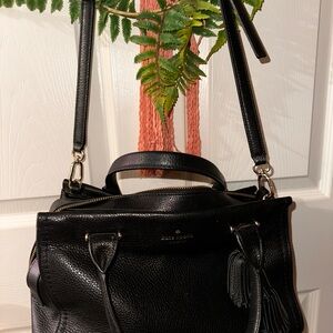 Kate Spade Black Pebbled Leather Satchel